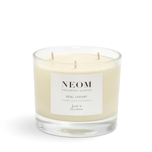 NEOM-Candle-3-Wick-Lavender-Jasmine-Sandalwood-Scented-Candles-for-Home-Luxury-Aromatherapy-Candles-Essential-Oil-Candles-Tranquil-Relax-Signature-De-Stress-Scent NEOM Candle 3 Wick Lavender Jasmine Sandalwood Scented Candles for Home Luxury Aromatherapy Candles Essential Oil Candles Tranquil Relax Signature De Stress Scent