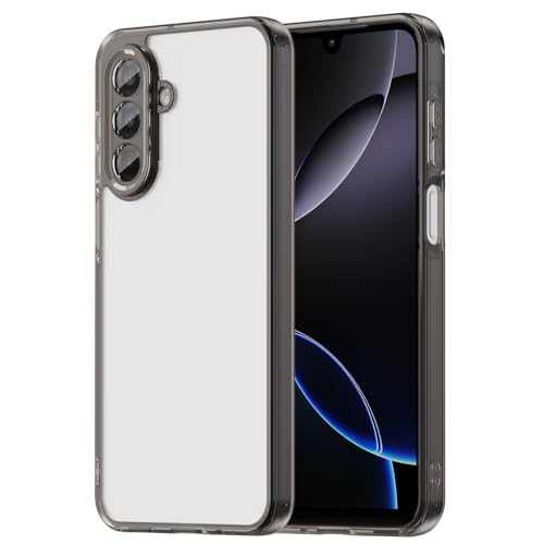 �X�}�z�P�[�X �Ή��@�� for Samsung Galaxy A17 �ϏՌ� �J�����ی� ������ 2-in-1�yTPU + �A�N�����z�P�[�X Black