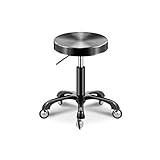 ★Dimensioni: 50 cm/47 cm/49 cm (diametro) x 41-58 cm (incluso lo spessore del cuscino del sedile), può essere ruotato di 360 gradi