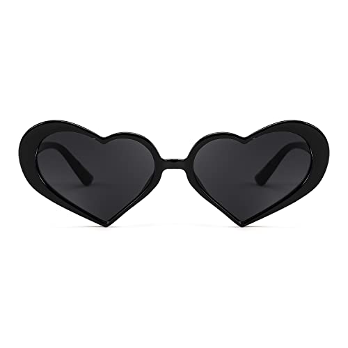 FEISEDY Heart Shaped Sunglasses for Women Men Fashion Vintage Love Eyeglasses B90843