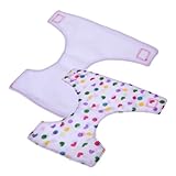 Mikikit Couches Lavables pour Poupées Réglables 2Pcs Vêtements Réutilisables pour Béb...