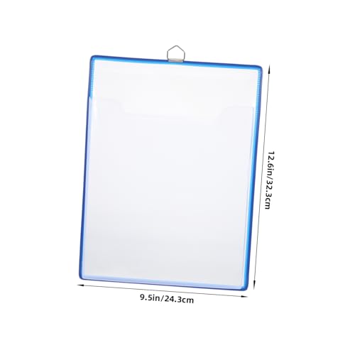 jojofuny Transparent Hanging File Organizer Plastic File Storage Bag for Home Office Capacity Document Holder for Books Letters and Magazines