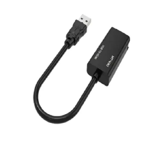 Image of USB 2.0 to HDMI Adapter 1080p - High-Resolution USB to HDMI Converter Cable for Laptop, PC Monitor, HDTV, Projector etc (This is NOT a Capture Card)