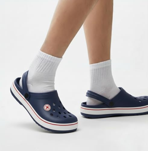 Image of HAUX Casual Clogs for Men | Soft & Comfortable EVA Slip-Ons | Lightweight Slippers & Everyday Wear Comfort Clogs for Men