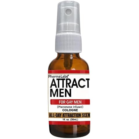 PHERMALABS Gay Cologne With Pheromones to Attract Men - All Day Scent - Human Pheromone 1oz bottle Cover