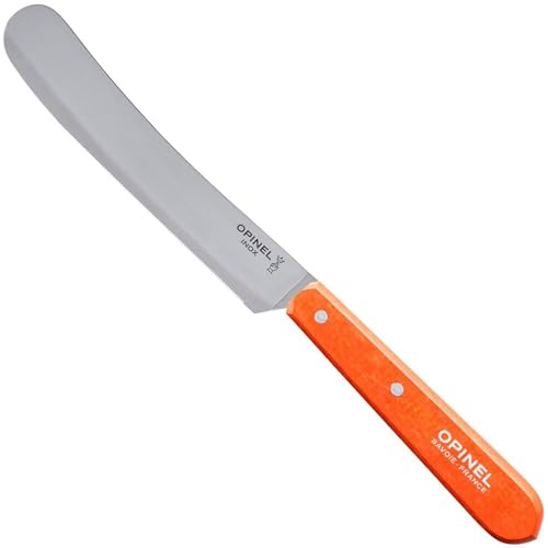 Opinel 254471 Frühstücksmesser Orange Messer, Klingenmaterial Sandvik Stahl 12C27, 21,3 x 1,8 x 2,0 cm