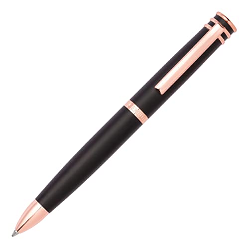Cerruti 1881 Bolígrafo Austin | Iconic Writing Instrument | Blue Ink | Caja De Regalo (Negro/Rosegold), 136 Mm X 12 Mm (5.4 In X 0.5 In)