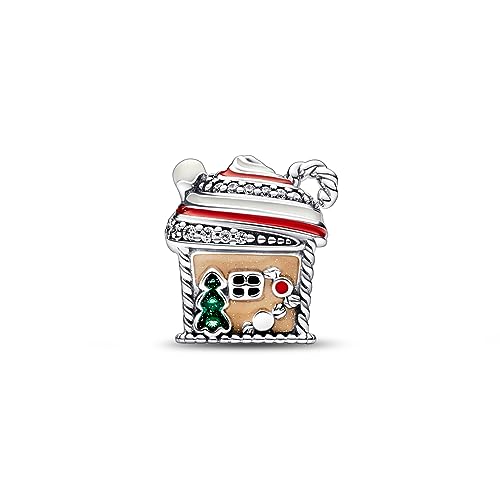 Pandora Festive Gingerbread House Charm - Compatible Moments Bracelets - Jewelry for Women - Gift for Women in Your Life - Made with Sterling Silver, Cubic Zirconia & Enamel, No Gift Box3