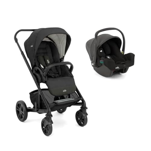 Joie chrome Travel System, Kinderwagen, i-Snug 2 Babyschale...