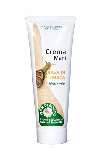 Crema Mani Bava di Lumaca Idratante e Nutriente | Anti Macchie, Rigenerante, Emolliente e Lenitiva | Con Burro di Karité e Oli Naturali – Mani Morbide e Protette, 75 ml