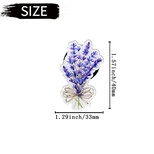 Lavender Car Air Fresheners Vent Clips, 6 Pcs Lavender Daisy Scented Air Vent Clips Car Diffuser Long Lasting Car Interior Decor Charm Flowers Car Decoration Cute Car Accessories For Women Girls #TOP6