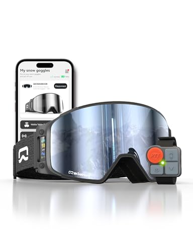 Multifunctional Smart Bluetooth Ski Goggles with Walkie-Talkie, Replaceable...
