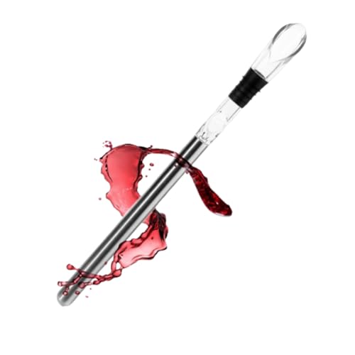 VULHVDJU Vino Amigo Wine Cooling Stick, Wine Chiller Stick Rapid Cooler, Rapid Iceless 3-in-1 Stainless Steel Wine Bottle Cooler Stick,for Wine Lovers (1pcs)