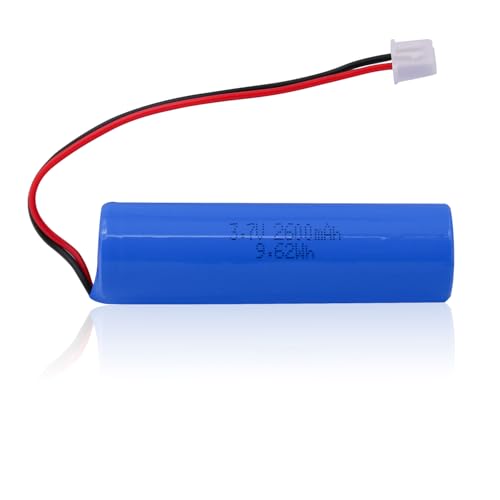 3.7V 2600mAh Wiederaufladbare Batterien Lithium-Ionen-Akku mit XH2.54/2P-Anschluss ，Bitte überprüfen Sie vor dem Kauf die Polarität von Gerät und Stecker