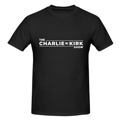RIP Charlie Kirk T-Shirt The Charlie Kirk Show Men's Short Sleeve Large