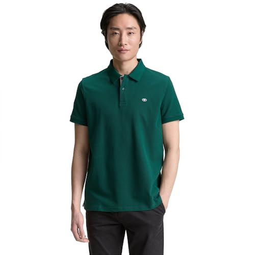 Polo Tom Tailor vêtement masculin basique piqué coton manches courtes