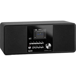 Imperial 22-231-00 Dabman I200 Draagbare Internet/DAB+ Radio, Stereo Sound, FM, WLAN, LAN, Aux-In, Line-Out, Zwart