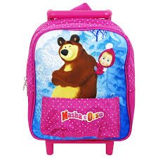 Zaino trolley asilo masha e orso
