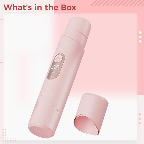 Afeitadora eléctrica para mujer removedor de vello rosa recargable para cara y bikini 5