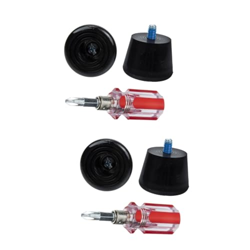 POPETPOP 2 Sets Roller Skates Toe Stops Durable Rubber Skate Stoppers with Height for Fast Braking Easy Installation for