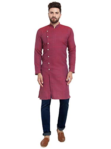 Jompers Men’s Cotton Silk Straight Kurta