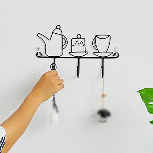 JSEIAJB Hook Up Key Holder Wall Hooks for Doorway Wall Coat Hook Bathroom Accessories Wall Hooks Decorative Home Decor(Small)