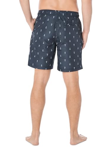 Nautica Men's Standard Quick Dry All Over Classic Anchor Print Swim Trunk4