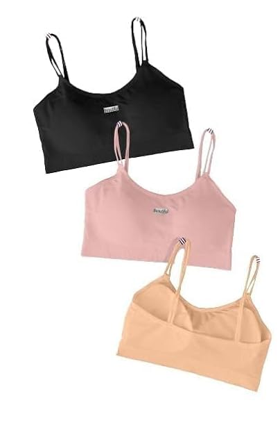 SIZZERS Women's Cotton Wire-Free Full Coverage Lightly Padded Sports Bra - Comfortable & Supportive Everyday Wear - Pack of 3 (Size- 28 to 32, Multicolor Black Pink Peach)-image-22