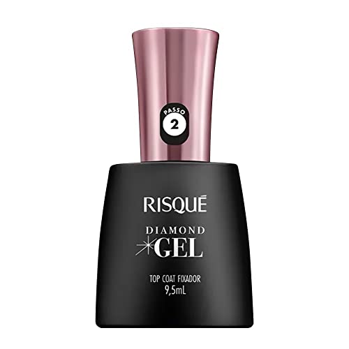 Risqué Top Coat Fixador Diamond Gel Cremoso - 9, 5 ml