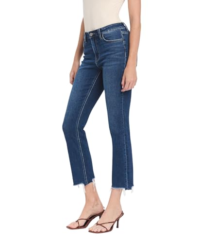 Flying Monkey High Rise Crop Slim Straight Jeans F52464
