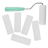 VALICLUD Teiliges Farbroller Set mit Ergonomischem Griff Hochdichte Polyurethan schaumwalzen für Wand Deckenanstrich Kompatibel mit Latex Öl farben Langlebig und Faserschonend für