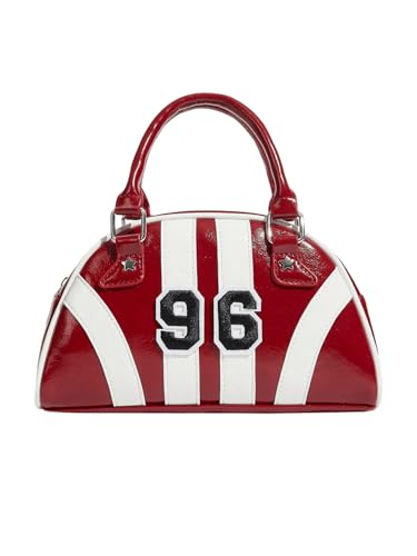 Floerns Colorblock Zipper Bowling Bag