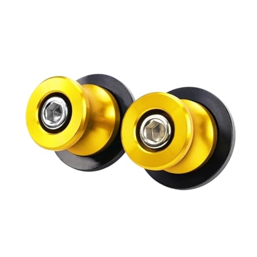 Bobines de bras oscillant moto 8mm jaune pour lever sans rayer