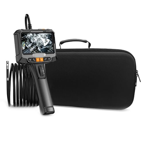 HYZHANHONG 2m, Endoscope Dual Camera, 8Mm Endoscope, 5-Inch Color LCD Screen High-Definition Digital Detection Camera, IP67 Waterproof, Suitable for Pipelines and Walls