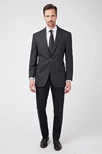 Mens Slim Fit Stripe Jacket Casual Suit Blazer Sport Coat Two-Button Lightweight Daily Pinstripes Jackets for Men2