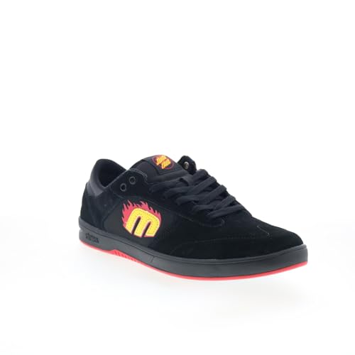 Etnies Men's Windrow Vulc x Santa Cruz Low Top Skate Shoe, Black/Red/Black, 10.5