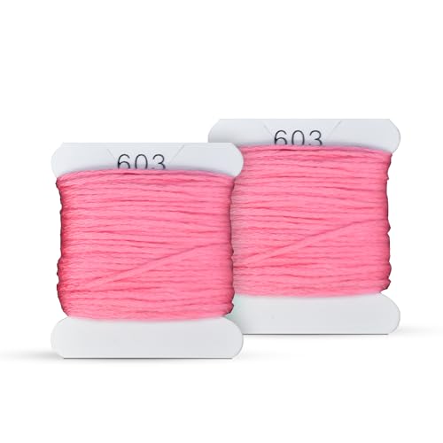 Image of Embroidery Floss Kit and Refills - Cotton Threads - DMC Color Coding for Cross Stitch, String Crafts, Friendship Bracelets