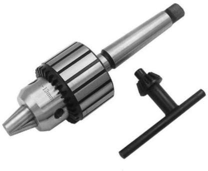 EDANUST 16mm Taper Iron Drill Chuck (Black and Silver)