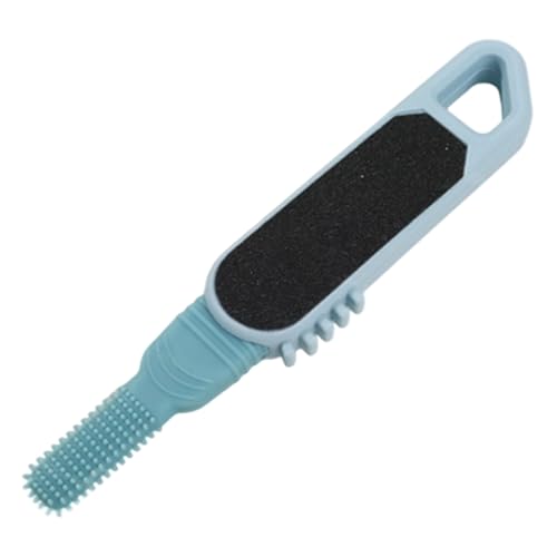 Exfoliante para pies – Doble cabeza de silicona, lima callos y exfoliante para pies, para talones agrietados y durezas húmedas secas para hombres mujeres mayores casa viaje ducha