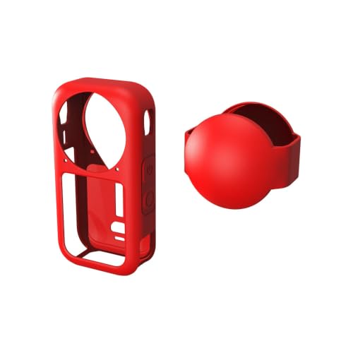 For Insta360 X6 �V���R���J�o�[ �h�o�V���R���ی�J�o�[ �����h�~�J�o�[�ɓK���Ă��� �����ی�~���[�ƌ݊��� �����ȃJ�b�g�A�E�g �y�ʂŎ����^�т₷�� �����ی�V���v���ȃ\���b�h�J���[�C���b�h [���s�A���i]