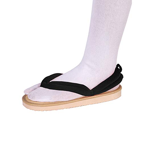 Tokisaki Anime Kamado Tanjirou Cosplay Shoes Clog Shoes Agatsuma Zenitsu Sandal (black, numeric_11)