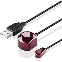 TNP IR Infrared Remote Control Extender Repeater Cable 10 Feet - USB Powered IR Receiver & IR Emitter Extension Cable - IR Repeater Kit, USB IR Blaster, IR Extender for Cable Box, TV, DVD