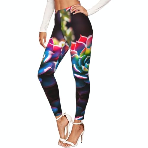 Leggings de suculentas cómodos: pantalones deportivos antirozaduras