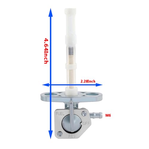 Image of Motorcycle Fuel Petcock Valve Compatible With Honda CRF50F 70F 80F 100F 150F 230F XR50R XR70R XR80R XR100R with Gas Oil Fuel Filter Tubing Fixed spring 16950-GCF-671 16950-GEL-701