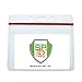 5 Pack - Heavy Duty Horizontal Vinyl Badge Holders with Resealable Ziplock Top, by Specialist ID