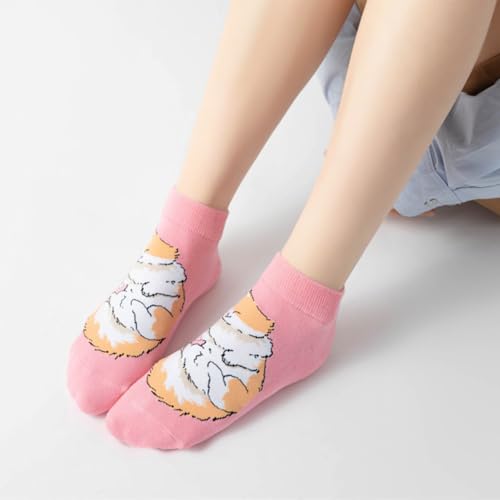 Funny Animal Socks for Women - Cute Dog and Cat Socks, Colorful Novelty Funny Socks for Animal Lover
