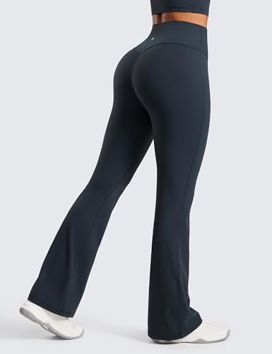 Image of CRZ YOGA Secretsculpt Flare Leggings 31 inch | Booty Scrunch Butt, Butterlift, Buttery Soft, Moderate Compression, Workout, Casual, No Front Seam, High Waist, for Women
