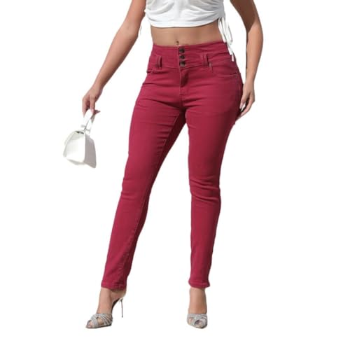 Womens High Waisted Colombian Skinny Stretch Jeans Butt Lifting Slim Fit Denim Pants2