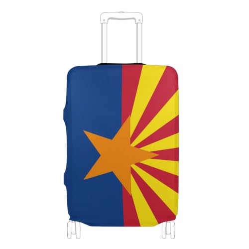Housse de valise élastique drapeau Arizona M 22-24 pouces bleu rouge