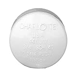 Charlotte Pipe PVC021160800HD 3/4 SCH 40 Nacisk nasadkowy (1 jednostka sztuka), biały, 3/4 cala (każda ilość: 1)